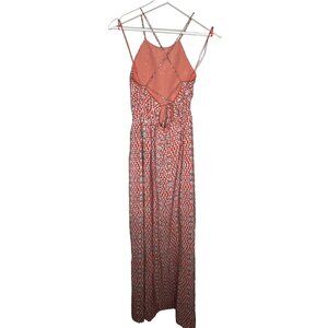 Joie Silk Maxi Dress Size 2 Lace Up Back Boho Cottagecore Sundress